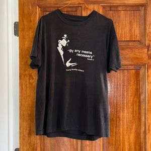 80s vintage original T-shirt Malcom X